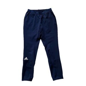 Adidas Mens Blue Pocket Drawstring Jogger Track Pants Size Medium